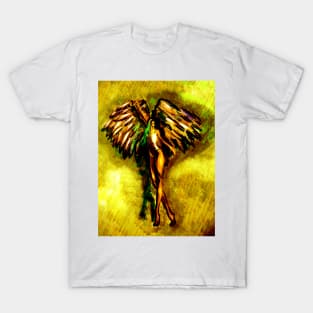 Angel in yellow and green T-Shirt